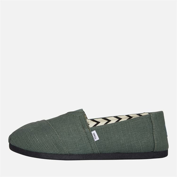 TOMS Heren Canvas Alpargata Espadrilles Medium Green