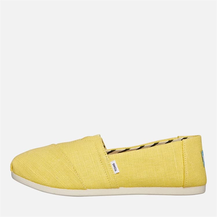 TOMS Dames Canvas Alpargata Espadrilles Geel