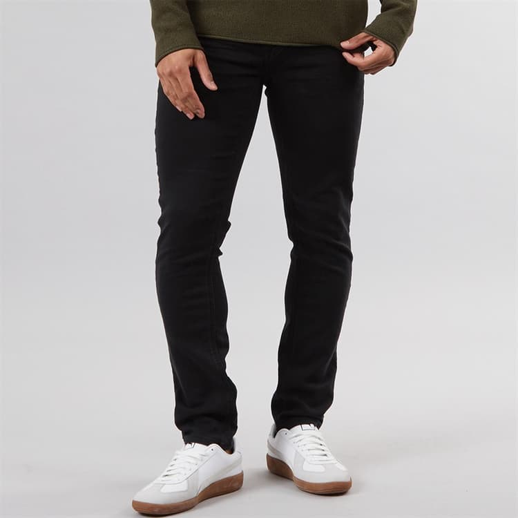 Solid Heren Tot Hybrid Straight jeans Zwart