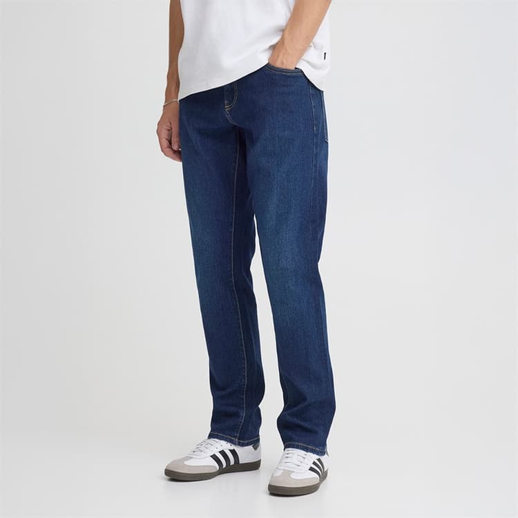 Solid Heren Sdryder Spijkerbroek Dark Blue Denim