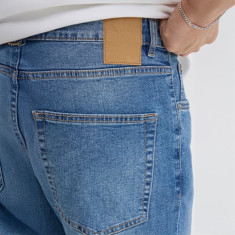 Solid Heren Sdryder Spijkerbroek Middle Vintage Blue Denim - Afbeelding 3