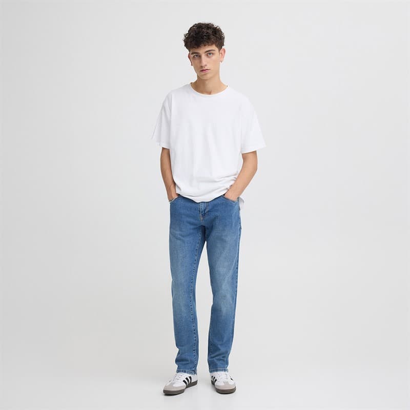 Solid Heren Sdryder Spijkerbroek Middle Vintage Blue Denim - Afbeelding 4