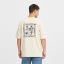 Solid Heren Daniel T-shirt Oatmeal