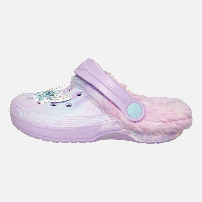 Lilo and Stitch Baby Meisjes Sligo Clogs met Faux Fur Voering Lila / Multi - Afbeelding 2