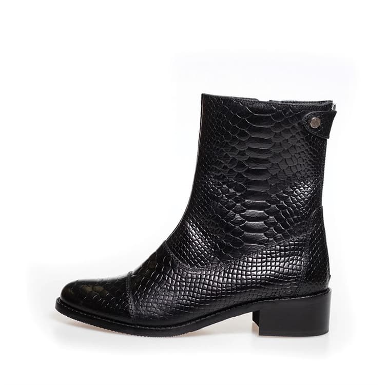 Copenhagen Shoes Zwarte laarzen Dames 001 Zwart