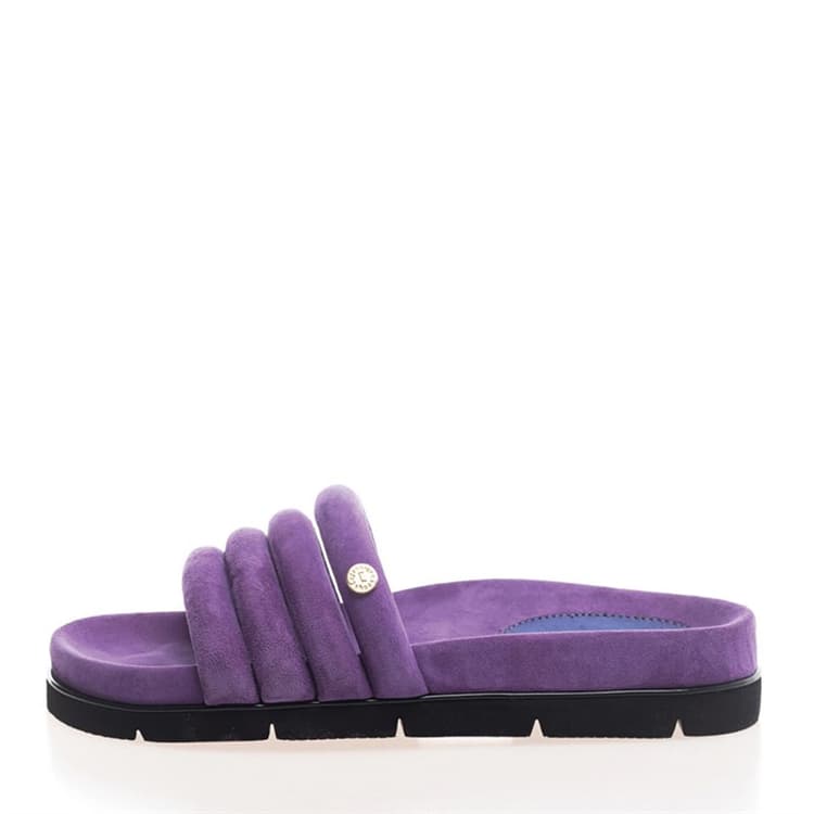 Copenhagen Shoes Dames Leafs Suède Slippers 154 Lila