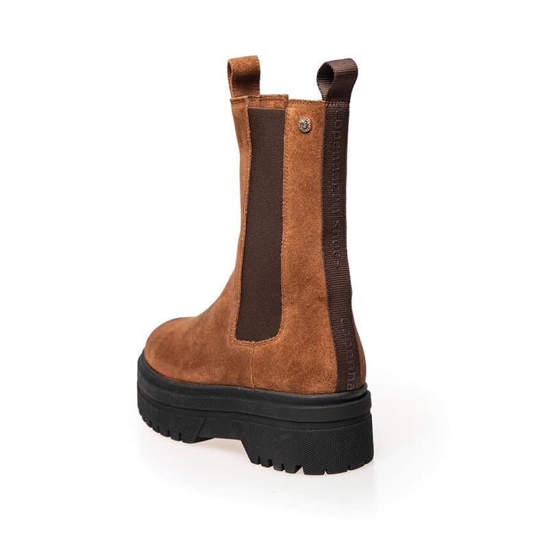 Copenhagen Shoes Dames Going Suede Copenhagen Laarzen 0241 Cognac - Afbeelding 3