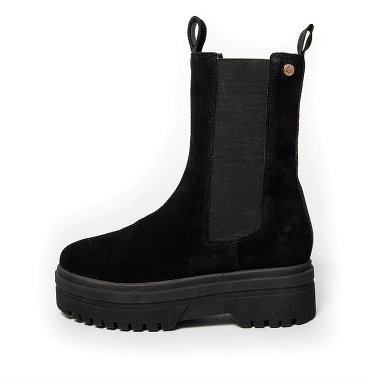 Copenhagen Shoes Dames Going Suede Copenhagen Laarzen 001 Zwart