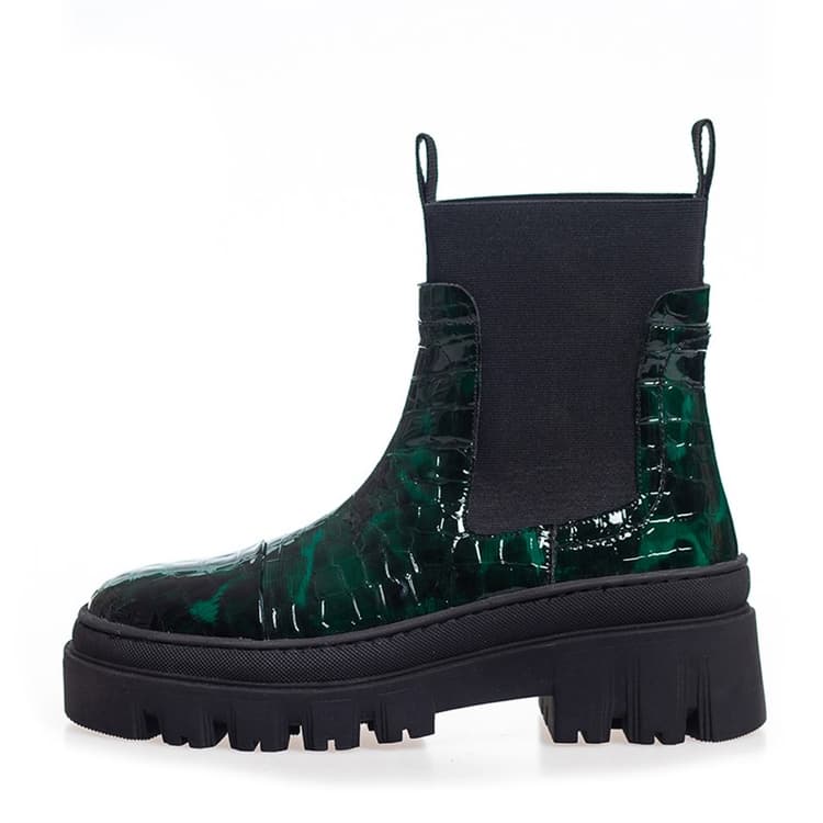 Copenhagen Shoes Dames Laarzen Keep On Dreaming 2244 Donkergroen