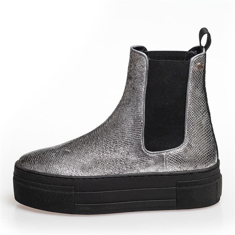 Copenhagen Shoes Dames Enya Laarzen 009 Zilver Slang