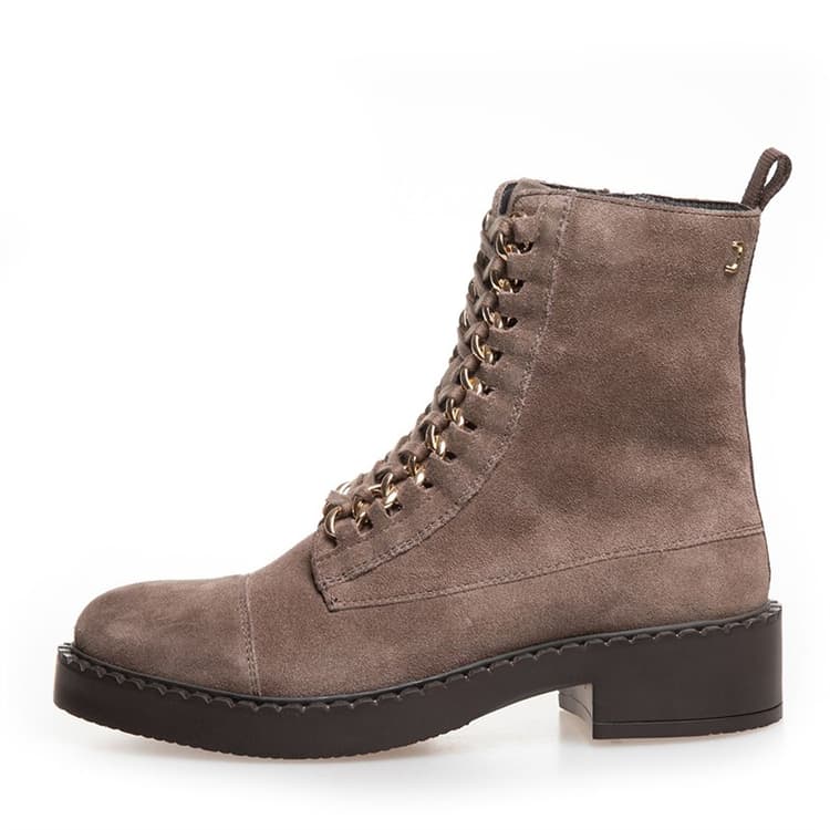 Copenhagen Shoes Dames Nieuwe Rock Suède Laarzen 2827 Smoke