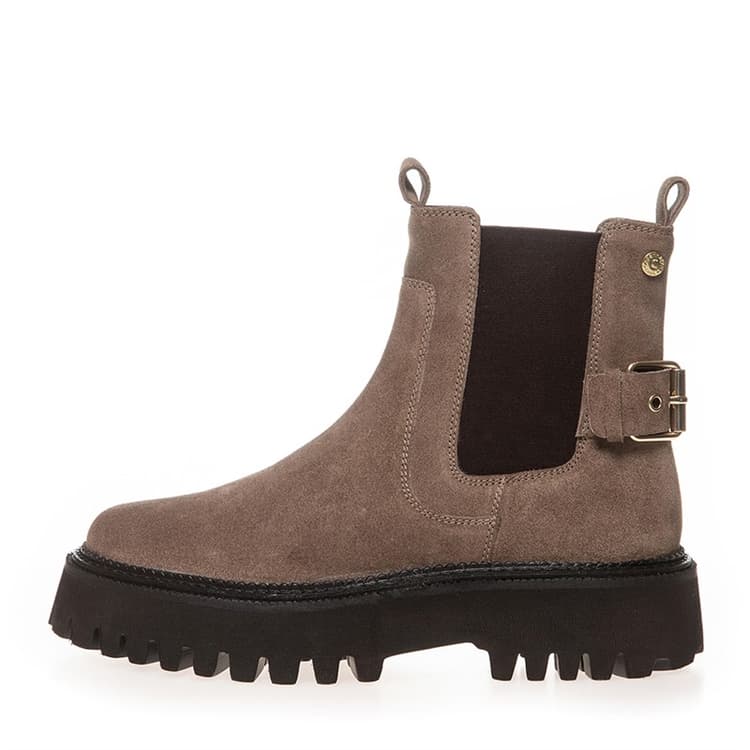 Copenhagen Shoes Dames Magisch Moment Suède Laarzen 0024 Dark Beige (Dodo)