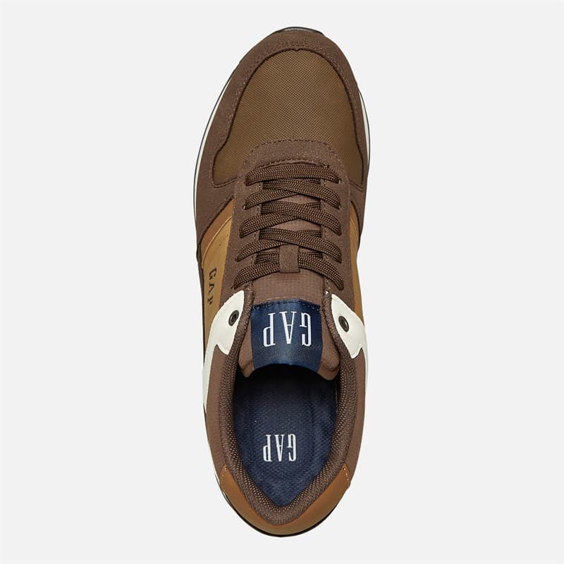GAP Heren Sandiego II Retro Sneakers Bruin - Afbeelding 4