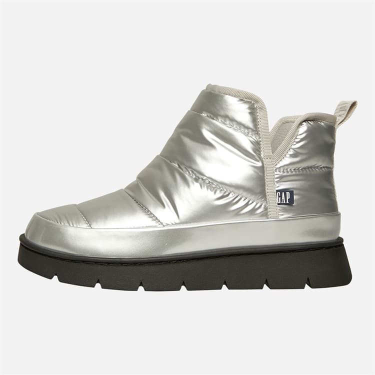 GAP Dames Richmond Mid Metallic Snowlaarzen Zilver