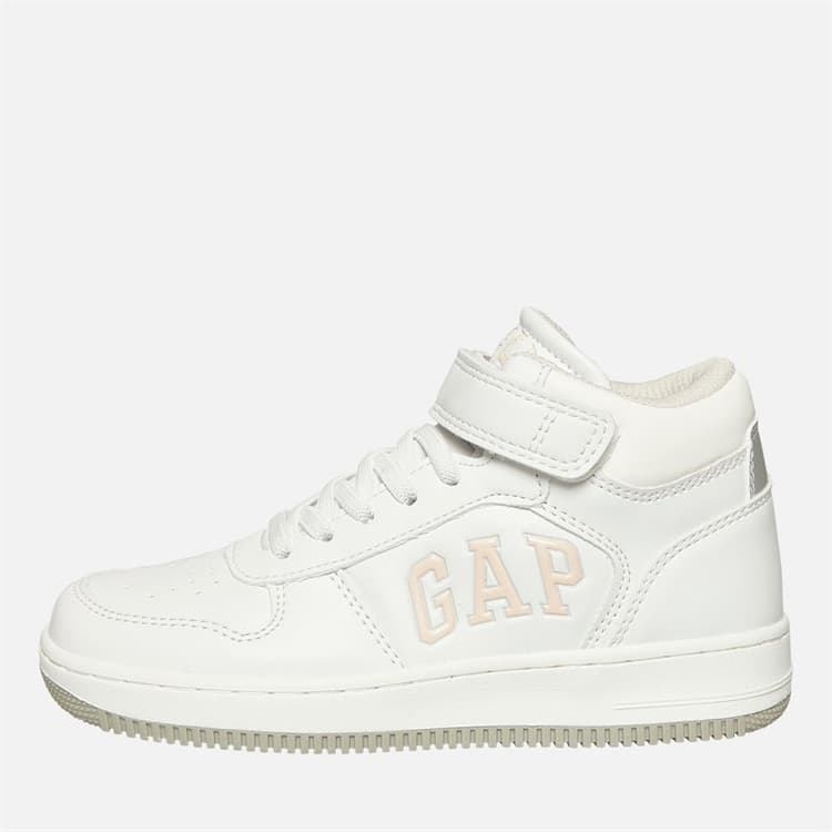 GAP Meisjes Boston Mid Sneakers Wit/Roos