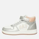 GAP Meisjes Boston Mid Sneakers Wit Zilver Roze