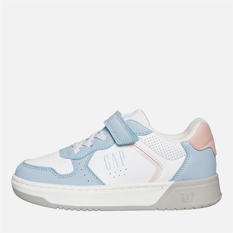 GAP Meisjes Chicago Sneakers Bleek Blauw/Wit/Roze Bleach Blue wit Pink