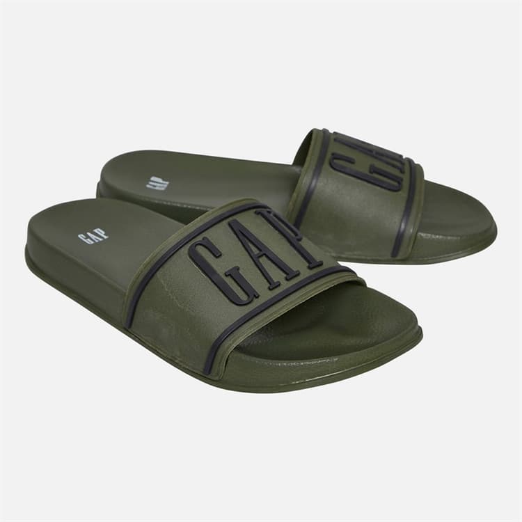 GAP Junioren Jongens Austin Slippers Olijf/Zwart Olive Black
