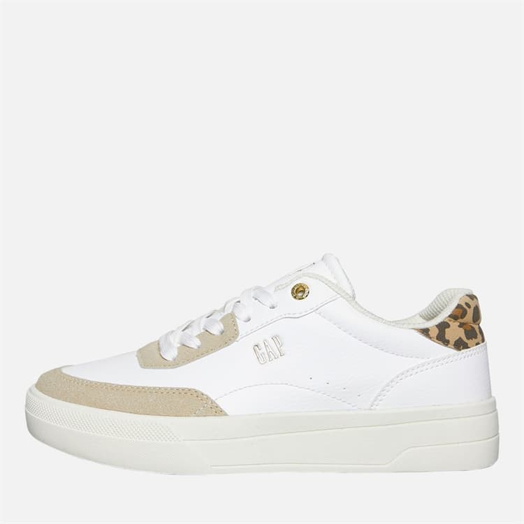 GAP Dames Waco Sneakers wit Leopard