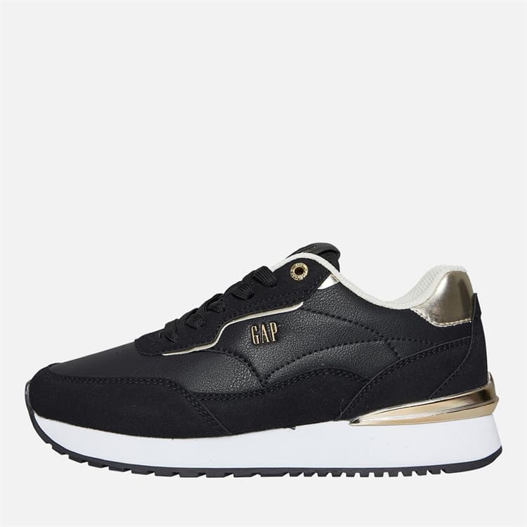 GAP Dames Concord Sneakers Black Gold