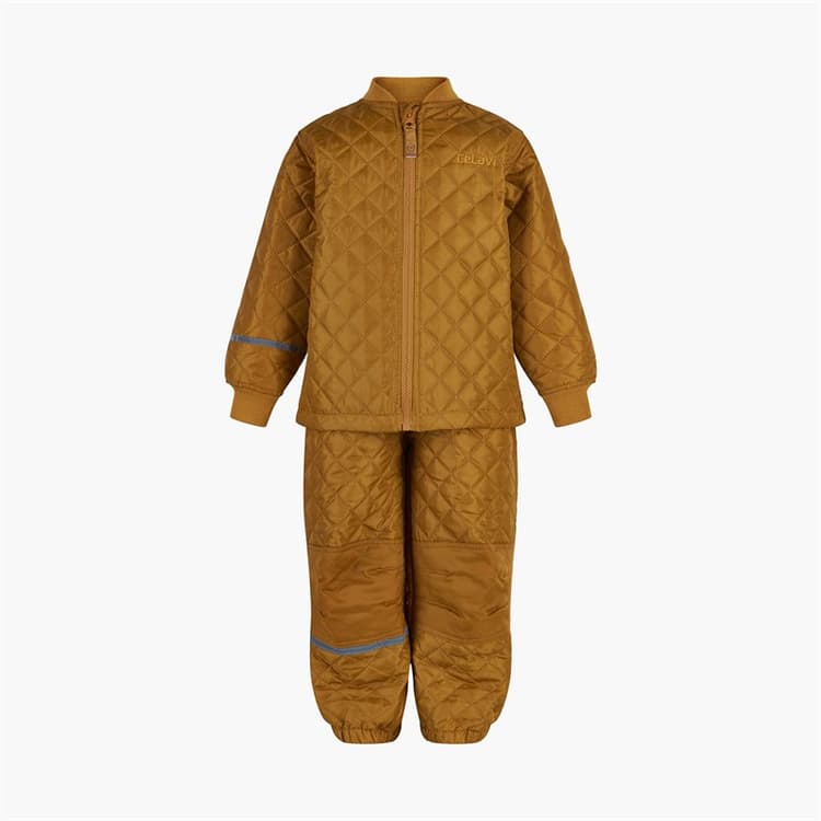 Celavi Kinderen Celavie Effen Basic Thermisch Set Buckthorn Brown