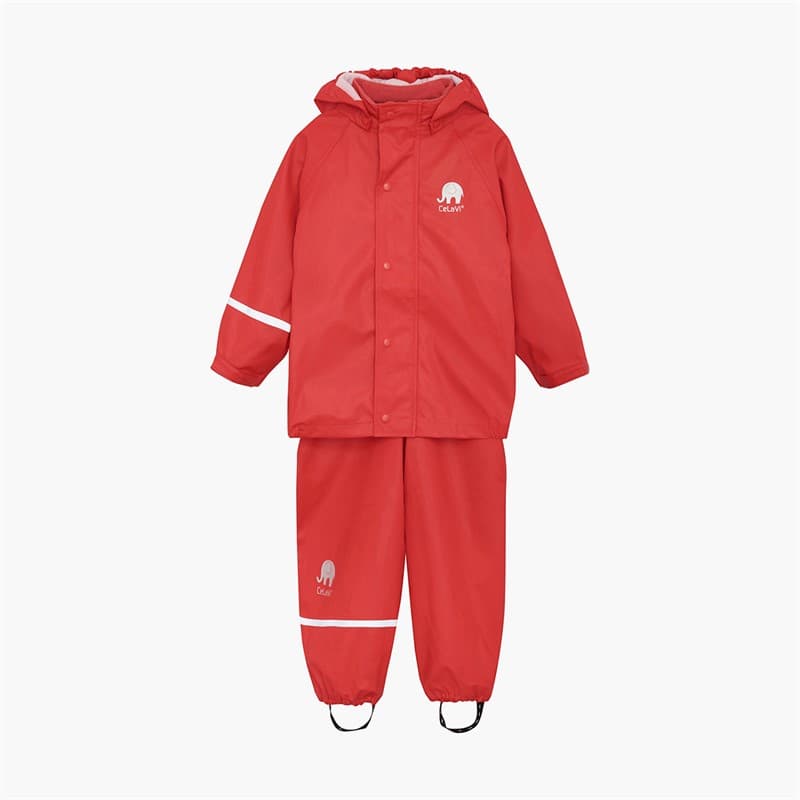Celavi Kinderen Celavie Effen PU Basis Regenpak Set Baked Apple - Afbeelding 1