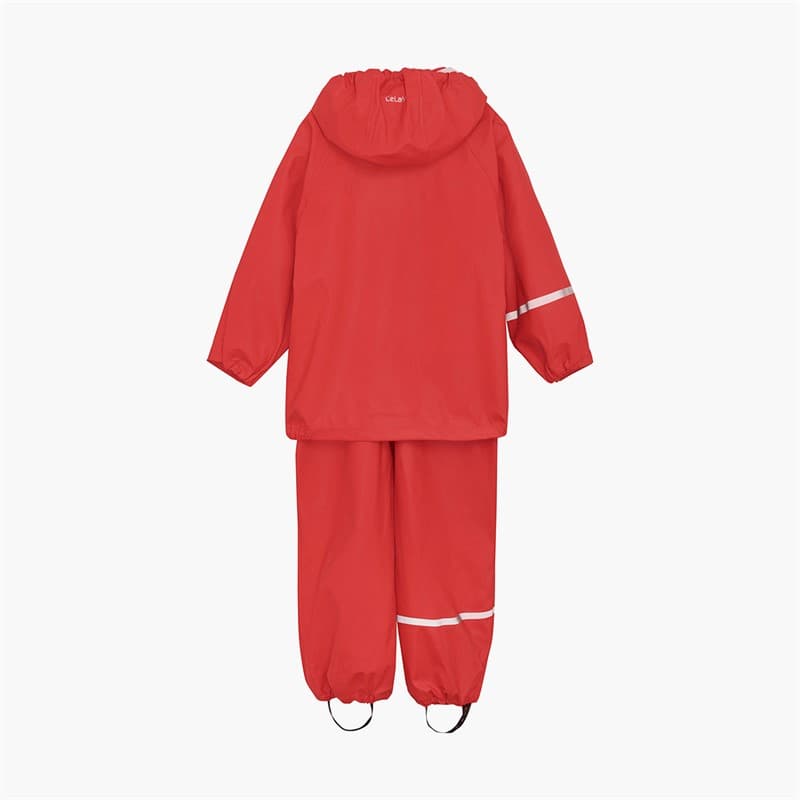 Celavi Kinderen Celavie Effen PU Basis Regenpak Set Baked Apple - Afbeelding 2