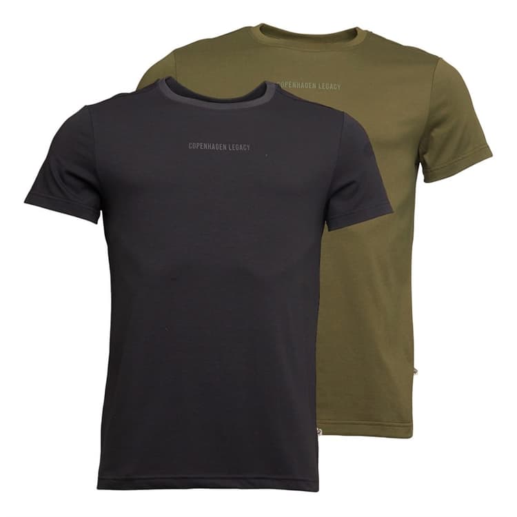 Copenhagen Legacy Herenshirts Set van 2 Army/Antraciet