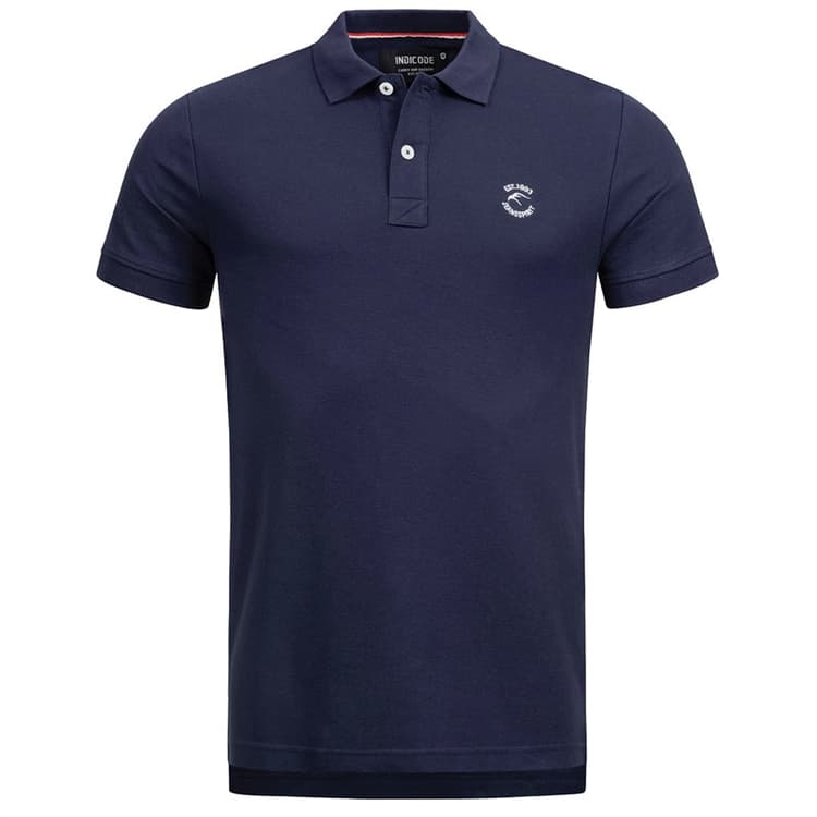 Indicode Heren Inwadim Polo’s met korte mouwen Marine