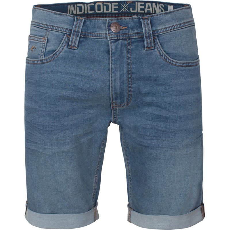 Indicode Heren Indelmare Denim shorts Blauw - Afbeelding 1