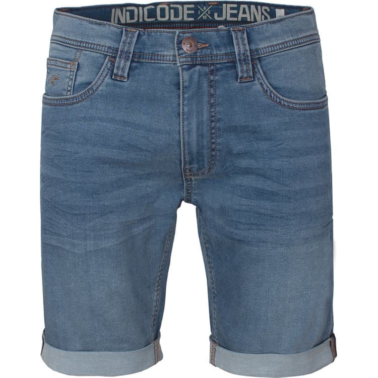 Indicode Heren Indelmare Denim shorts Blauw