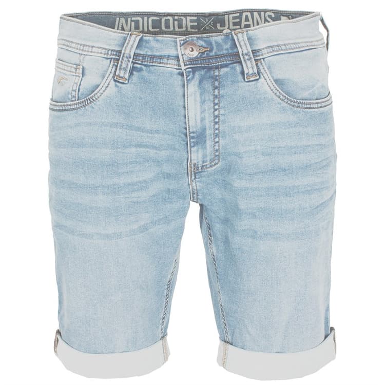 Indicode Heren Indelmare Denim shorts Blauw