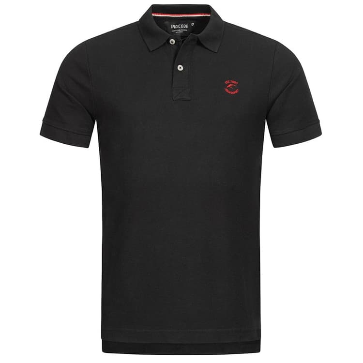 Indicode Heren Inwadim Polo’s met korte mouwen Zwart