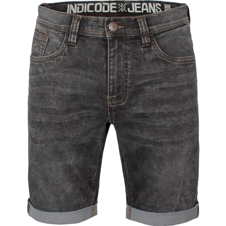 Indicode Heren Indelmare Denim shorts Zwart
