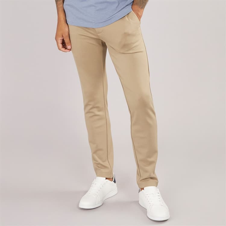 Indicode Heren Roedekro Broek Grijsbeige