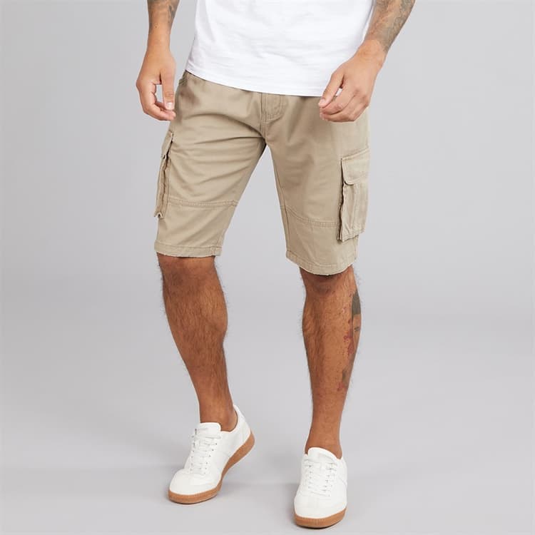 Indicode Heren Inmonroe Cargo Shorts Greige
