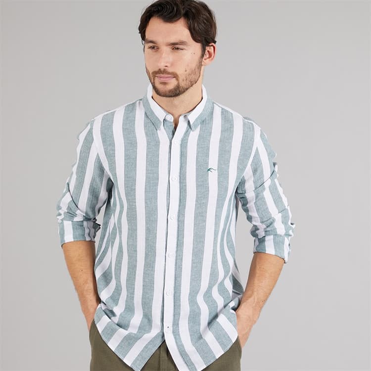Indicode Heren Indonuld Shirt Smoke Pine