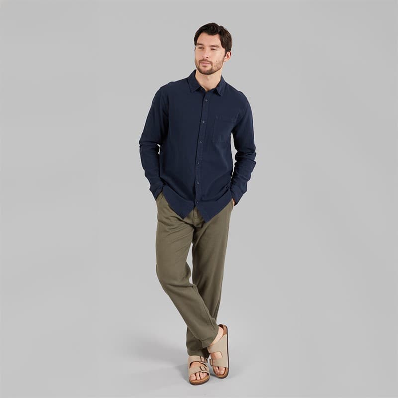 Indicode Heren Trypto Lange Mouw Shirt Sky Captain - Afbeelding 4