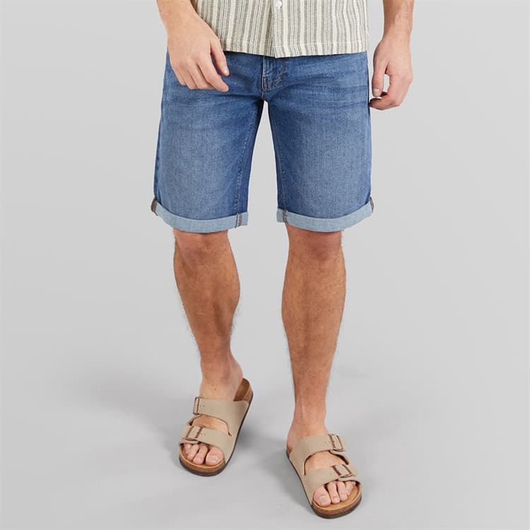 Indicode Heren Kaden Shorts Medium Indigo