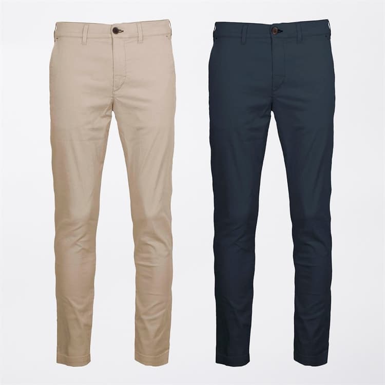 Indicode Heren Freddo Set van 2 Chino Broeken Ierse Room/Marine