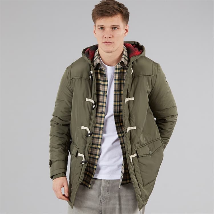 Indicode Heren Baltico Duffle Jas Army