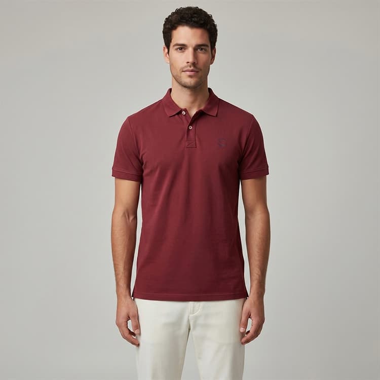 Indicode Heren Inwadim Poloshirt Bordeaux