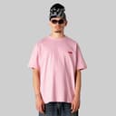 Woodbird Heren Baine Founded T-shirt Dusty Rose