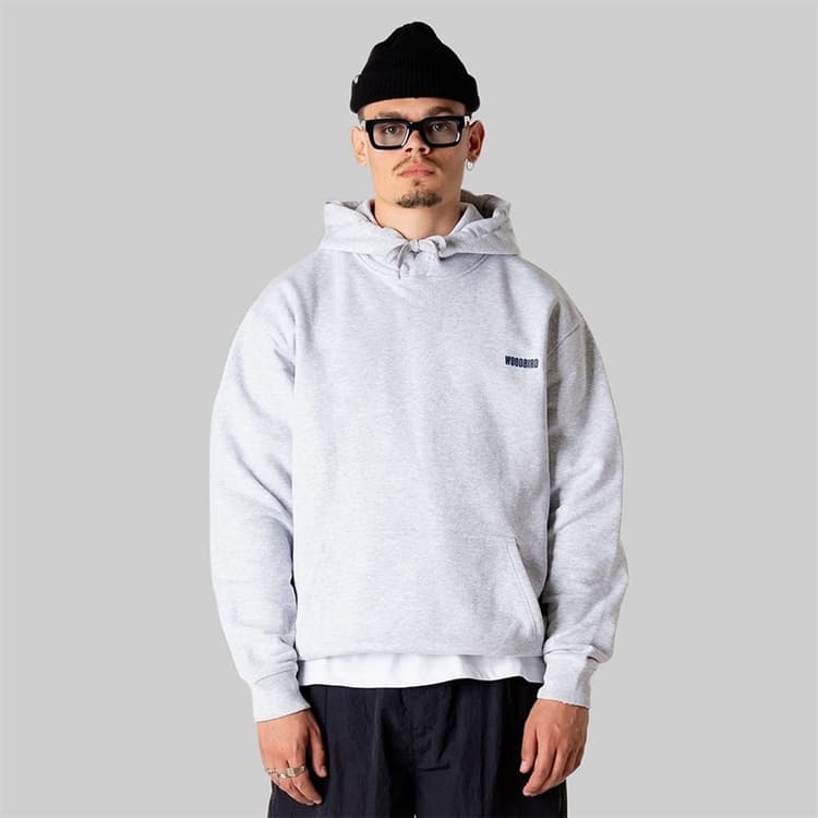 Woodbird Heren Pacs Home Hoodie Snow Melange