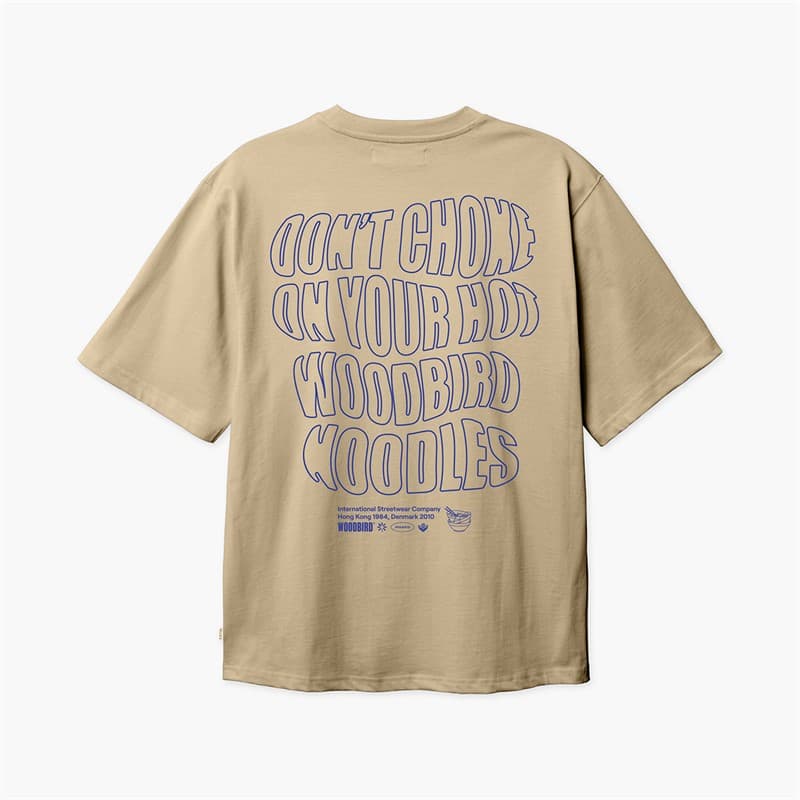 Woodbird Heren Baine Wobble T-shirt Sand - Afbeelding 1