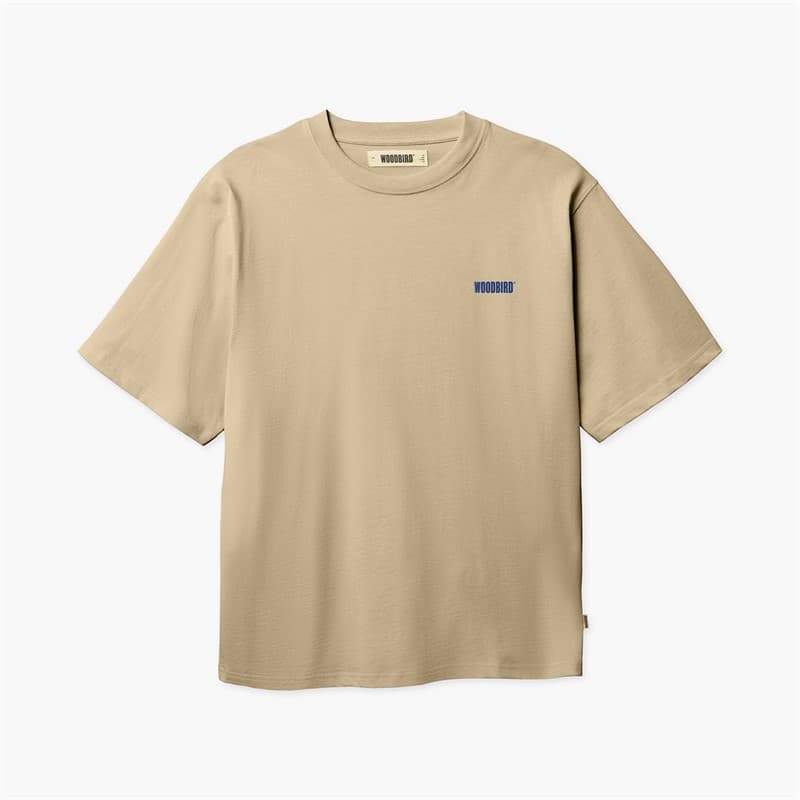 Woodbird Heren Baine Wobble T-shirt Sand - Afbeelding 2