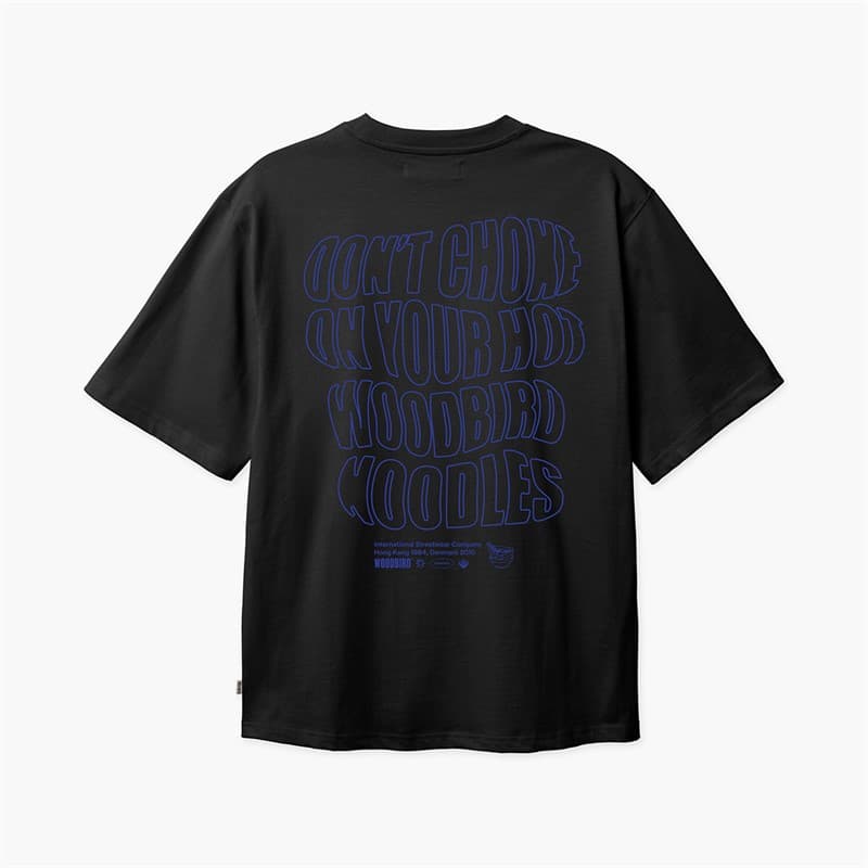 Woodbird Heren Baine Wobble T-shirt Zwart - Afbeelding 1