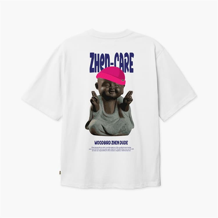 Woodbird Heren Baine Dude T-shirt Wit