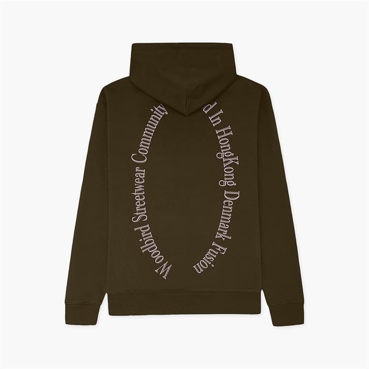 Woodbird Heren Pacs Founded Hoodie Dark Brown