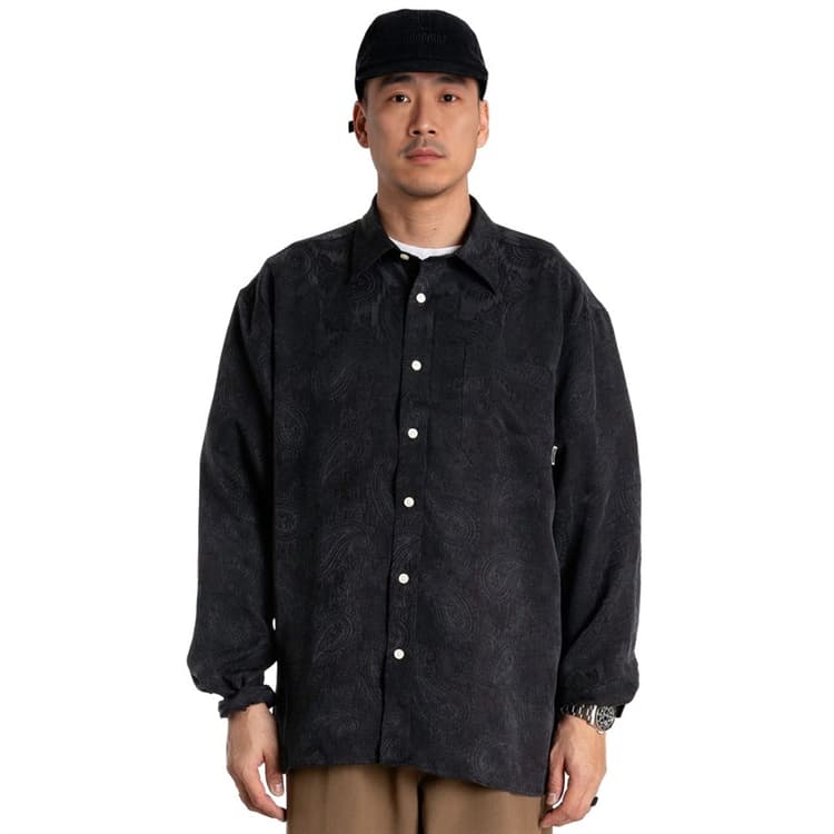 Woodbird Heren Buzo Paisley Shirt Zwart